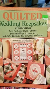 Recuerdos de boda acolchados dos patrones de edredón de tamaño completo #8311 - Imagen 1 de 4