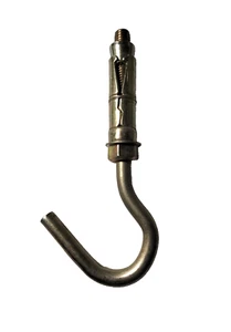 Gancio Aperto Bullone Scudo Ancoraggio Fissaggio Parete Resistente Mattone Muratura Zinco M10 14cm - Foto 1 di 3