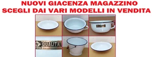 SET DA NOTTE IN FERRO SMALTATO CARONTE VINTAGE VASO NOTTE THALE GIACENZA Magazz - Imagen 1 de 28