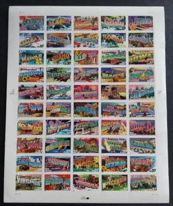 EE. UU. #3696-45, 37 ¢ Saludos, hoja completa de 50, autoadhesivo - Imagen 1 de 1
