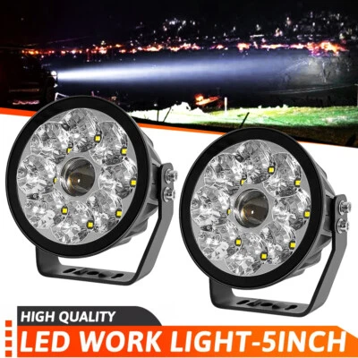 Laser 5/7inch LED Work Light Bar Pods Spot Flood Combo Fog Lamp Offroad Driving - Image 1 of 4