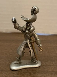 Walt Disney Captain Hook Pewter Figurine Villains Collection COA 130/2000 - Picture 1 of 5