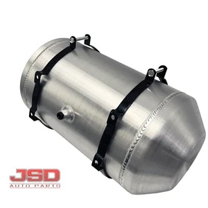 6.75 Gallons 10x20 Aluminum Round Fuel Tank Gas Tank 3/8'' NPT-W/Internal Baffle - Picture 1 of 8