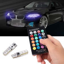 2x T10 5050 Remote Control Car Led Bulb 6 Smd Multicolor  501 Side Light Bulbs