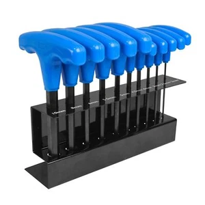 Force pro 10PC T-HANDLE HEX KEY SET Metric size S2 Steel Quality 2-10mm - Picture 1 of 4