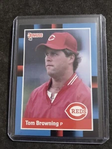 1988 Donruss Baseballkarte #63 Tom Browning Cincinnati Reds - Bild 1 von 2