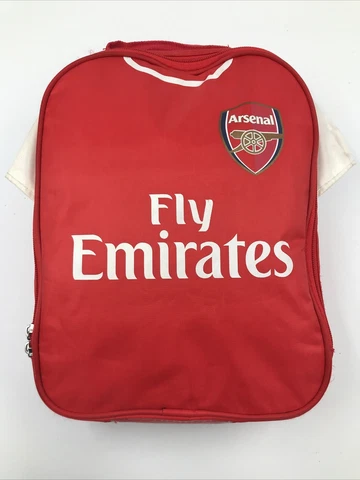 Arsenal FC Football Club Soccer Kit Cooler Insulated Lunch Bag Sack Fly Emirates Cover