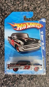 HOT WHEELS 2010 '57 CHEVY BEL AIR EDELBROCK - HW PERFORMANCE SCHWARZ - Bild 1 von 5