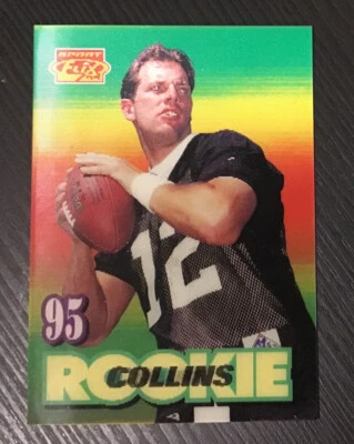 1995 Sportflix #122 Kerry Collins - Rookie - Carolina Panthers - Image 1 of 2
