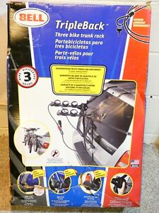 New BELL TRIPLE BACK Three Place Bicycle Bike Rack Universal* Fit Open Box 