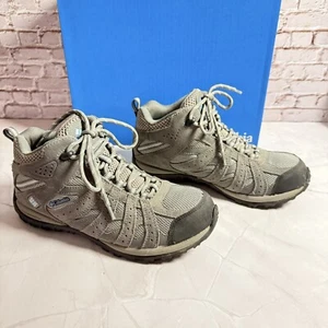 Columbia Women’s Ladies Redmond Sz 10 41 Waterproof Hiking Boot Suede Blue Gray - Picture 1 of 10