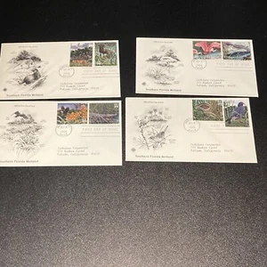 first day issue stamped envelopes Southern Florida Wetlands birds 8 Stamps - Picture 1 of 8