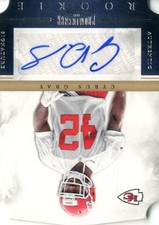 2012 Panini Prominence Football Card #199 Cyrus Gray Rookie Autograph
