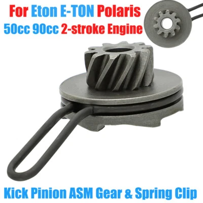 Pinion Kick Gear & Clip Kit For Polaris 50 Predator 50cc Scrambler Sportsman 90 Foto 1 de 4