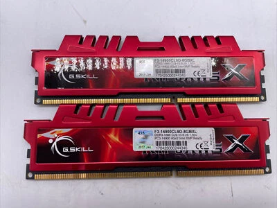 8GB GSkill RipJaws X Memory (2x4GB) RAM DDR3 1866MHz XMP F3-14900CL9D-8GBXL H42a - Image 1 of 2