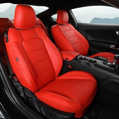 Customized Full Set Car Seat Covers Fit Ford Mustang Coupe Hardtop 2015 2016 ... - Image 1 of 4