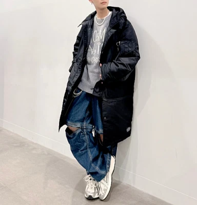 Undercover Jun Takahashi GU Abrigo Acolchado al Calor Convertible Mods Sudadera con Capucha Negro Nuevo con Etiquetas Foto 1 de 4