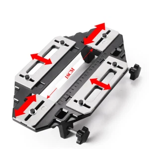 Door Hinge Jig Slot Tool Slotting Locator Hole Opener Drill Bit Woodworking Kit - Picture 1 of 9