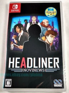 HEADLINER: NOVINEWS Brand New NINTENDO SWITCH Game JP Import -- Ships from USA - Picture 1 of 3