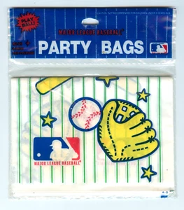 Major League Baseball Vintage Birthday Party Bags NEW OLD STOCK MLB - Picture 1 of 2