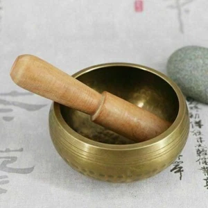 Tibetischer Buddhismus Meditation traditionelle Heilung Gesangsschale gehämmert 8CM Yoga - Bild 1 von 3