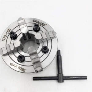 160mm Lathe Chuck 4Jaw Independent 6" Reversible Chuck Hardened Steel CNC Lathe - Picture 1 of 12