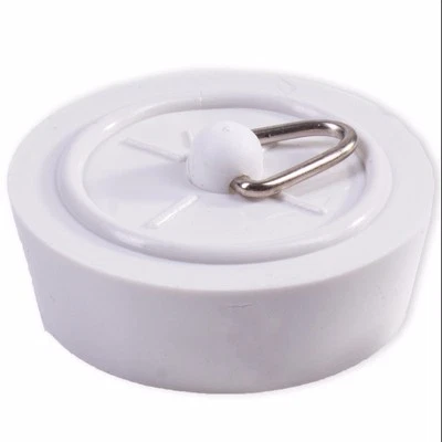 REPLACEMENT WHITE RUBBER 38mm SINK PLUG Basin Kitchen Bathroom 1 1/2" Inch Drain - Image 1 of 3