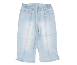 C&A Jeans-Capri Caprihose 3/4 Hose Mädchen Gr. 140 hellblau Ziersteppnaht - Bild 1 von 1