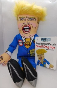 Presidential Parody Donald Trump Dog Chew Toy NEW 12” Plush FUZZU MAGA - Picture 1 of 3