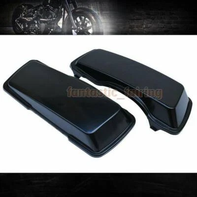 Hard Saddle Bag Lid Covers For Harley Touring Electra Glide Road Glide 1993-2013 - Image 1 of 3