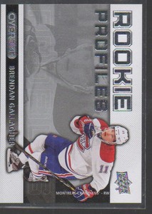 BRENDAN GALLAGHER 2013-14 UPPER DECK OVERTIME ROOKIE PROFILES CARD #RP4