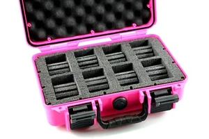 Pink Armourcase incluye Nanuk 909 8 reloj coleccionistas estuche espuma con placa de identificación - Imagen 1 de 5
