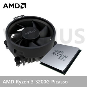 AMD Ryzen 3 3200G Picasso CPU Processor 4Core 4 Thread 3.6 GHz 12nm 65W - Bulk