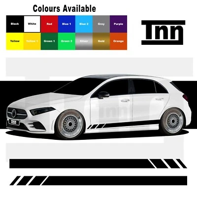 Side Stripe Stickers Graphics For Mercedes Benz A Class AMG Merc A45 Edition 1 - Image 1 of 4