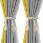 EleCharm Lovely Heart Curtain Tiebacks 1 Pair Cotton Rope Binding Drapery Holder