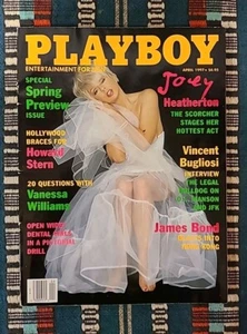 Playboy Magazine April 1997 Joey Heatherton Like New Used NM Excellent Condition - Picture 1 of 2