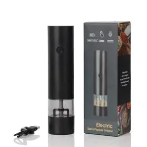 USB Rechargeable Electric Salt and Pepper Grinder Adjustable Coarseness Large - Picture 1 of 7