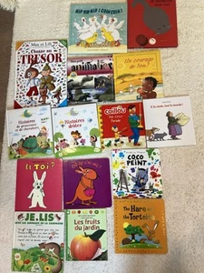 15 French Language Children Hardcover paperback Book Lot foreign language Kids - Picture 1 of 1