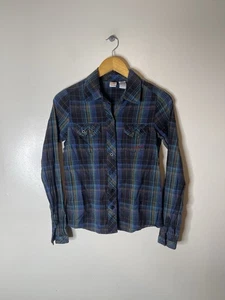 Camicia donna vintage Y2K Billabong in flanella con bottoni taglia S - Foto 1 di 6