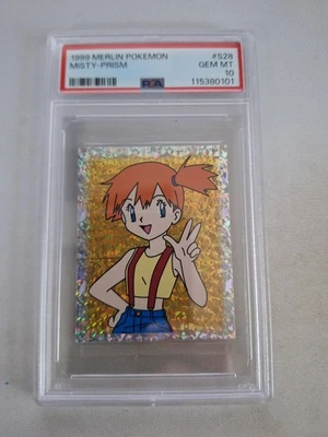 1999 Pokemon Merlin Misty Prism #S28 PSA 10 Gem Mint - Image 1 of 2
