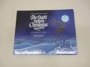 1988 Hallmark THE NIGHT BEFORE CHRISTMAS Pop-Up Book Clement C Moore Tom Patrick - Picture 1 of 10