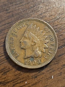 1903 Indian Head Cent XF  - Picture 1 of 4