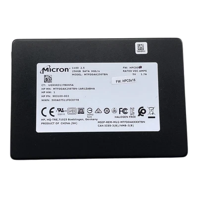 Micron 1100 256GB 2.5" SATA 6Gb/s Solid State Drive SSD MTFDDAK256TBN - Image 1 of 3