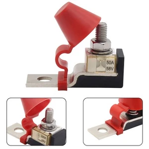 Fuse Holder Kit 100A 150A 200A 250A 300A 58V For Car Marine Boat M8 X1.25 - Picture 1 of 43