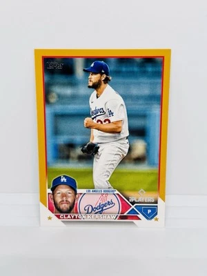 2023 Topps X CLAYTON KERSHAW MLB Players Exclusive Gold /50 Dodgers #47 - Image 1 of 2