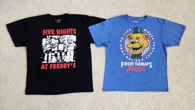 2PC Lot Five Nights at Freddy's T-Shirts Boys XL (18/20) - Image 1 of 4
