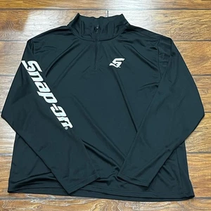 Camisa Snap On Tools Para Hombres XL Rendimiento Pullover Cuarto Cremallera 1/4 Elastizada Negra - Imagen 1 de 5