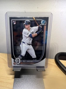 Tarjeta de novato 2025 Bowman cromada #25 Trey Sweeney Tigers - Imagen 1 de 2