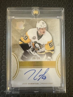 2016-17 Upper Deck The Cup - Autographed Rookie Jake Guentzel #134 Gold Spectrum - Image 1 of 2