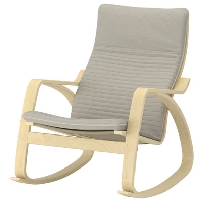 Mecedora IKEA POANG, chapa de abedul/Knisa beige claro 494.292.55 - NUEVA Foto 1 de 4